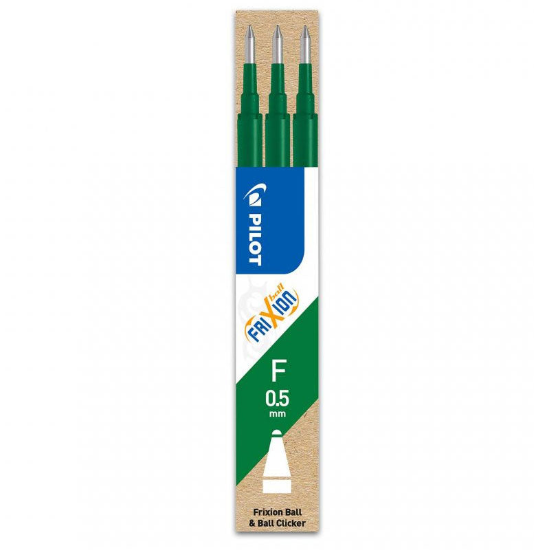 MINA ROLLER 0.5MM VERDE 3/SET FRIXION PILOT MINA ROLLER 0.5MM VERDE 3/SET FRIXION PILOT